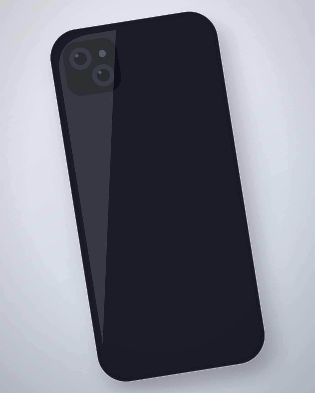 Fauladi Armour Case in Ink for iPhone 14 — side profile