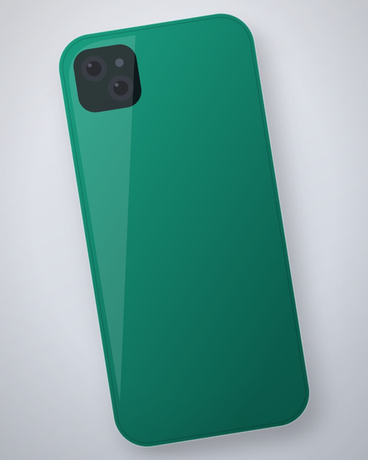 Aabgeena Tinted Case in Jade for iPhone 18 — side profile
