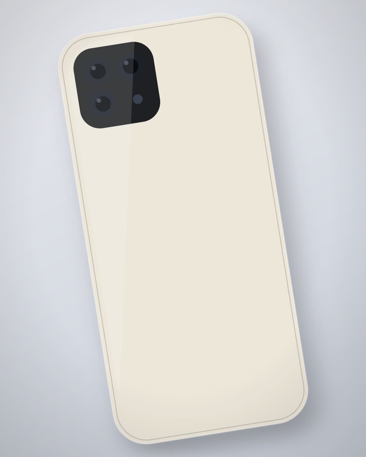 Sada Matte Slim in Bone for iPhone 14 Pro — side profile