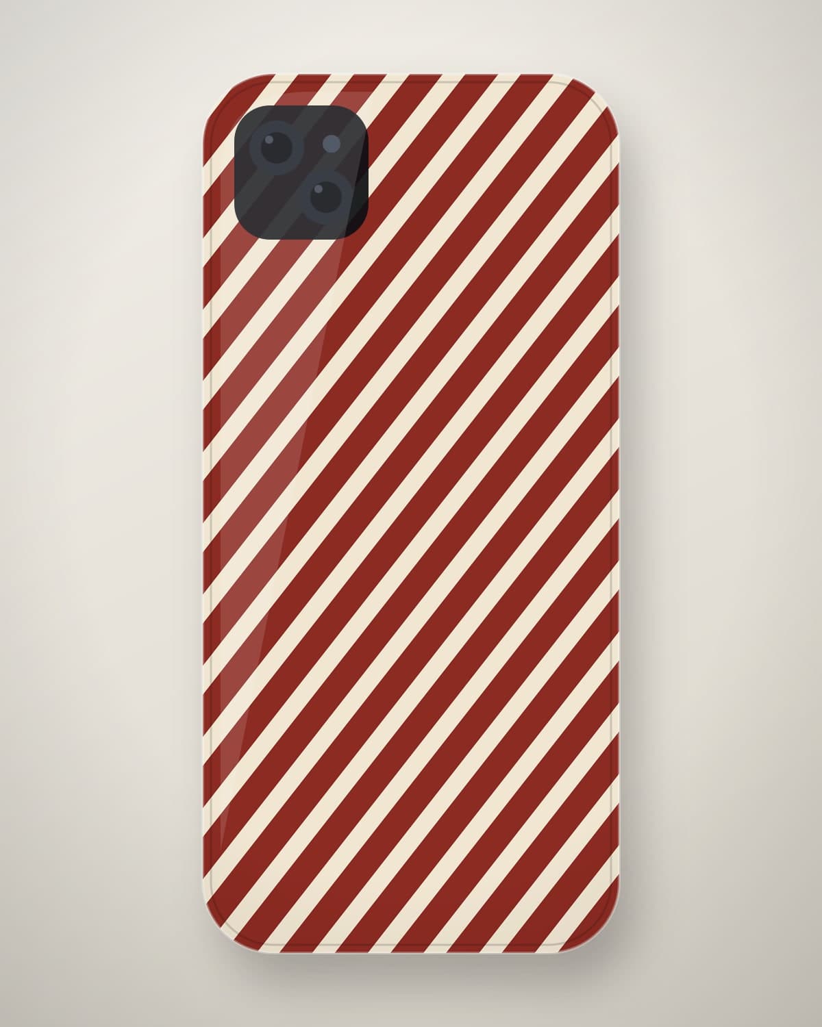 Ajrak Block Print Case in Madder for iPhone 17