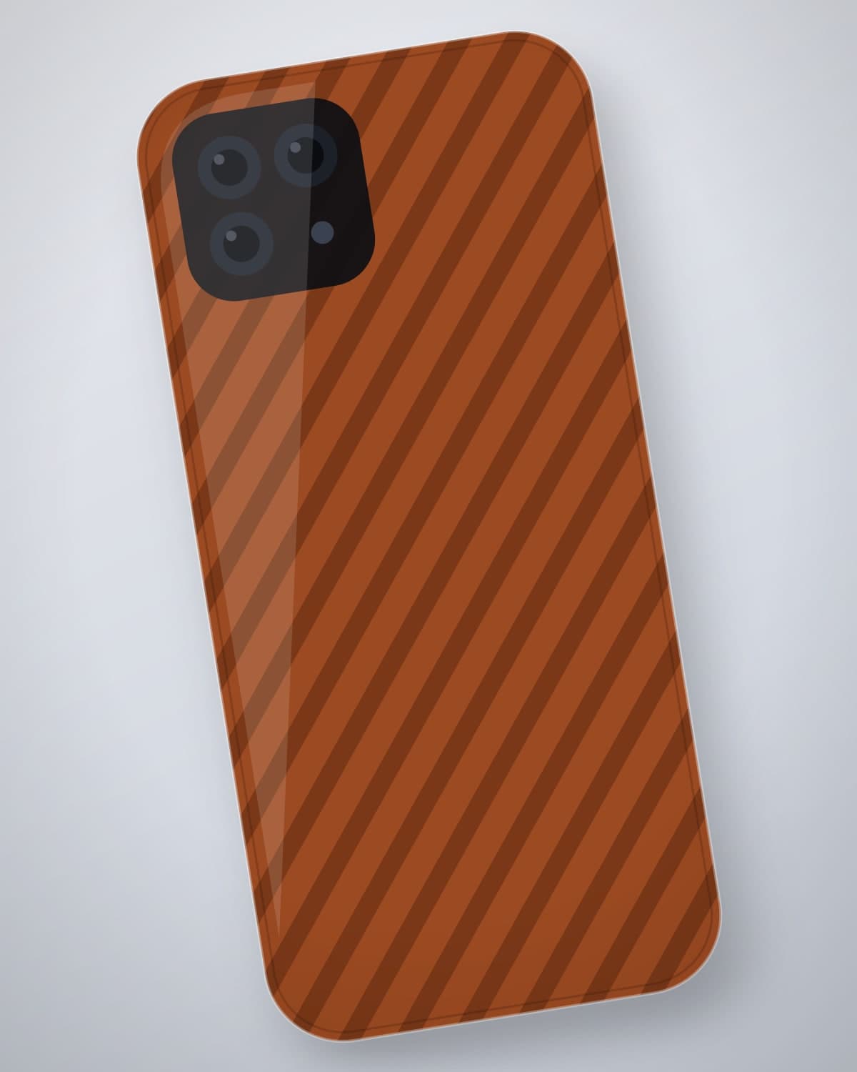 Pahlwan Rugged Grip in Rust for iPhone 16 Pro Max — side profile