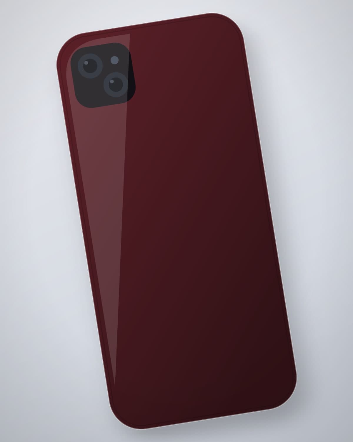 Khatt Calligraphy Case in Oxblood & Gold for iPhone 17 — side profile