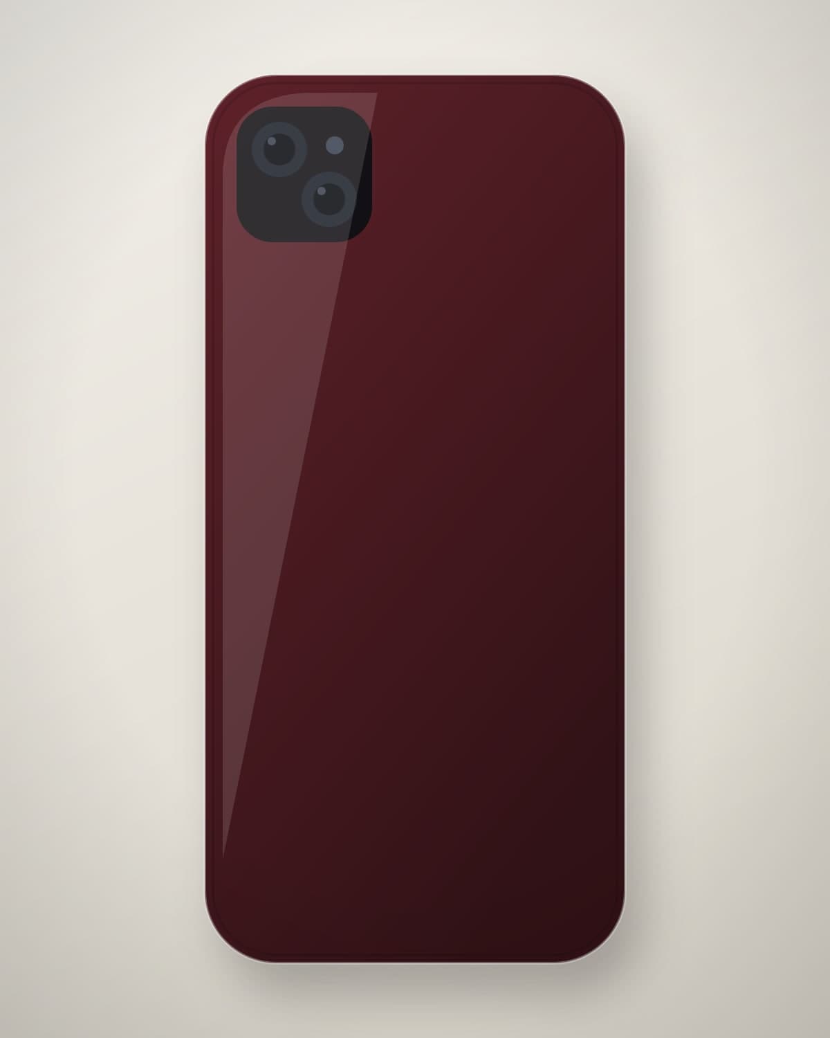 Khatt Calligraphy Case in Oxblood & Gold for iPhone 15