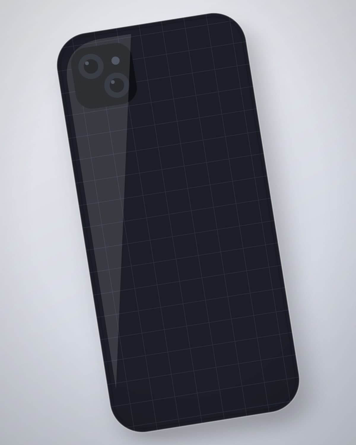 Girift Grip Case in Ink for iPhone 17 — side profile
