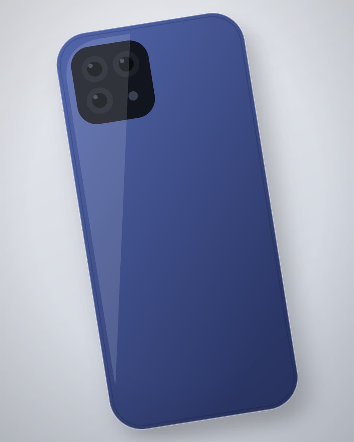 Aabgeena Tinted Case in Indigo for iPhone 15 Pro Max — side profile