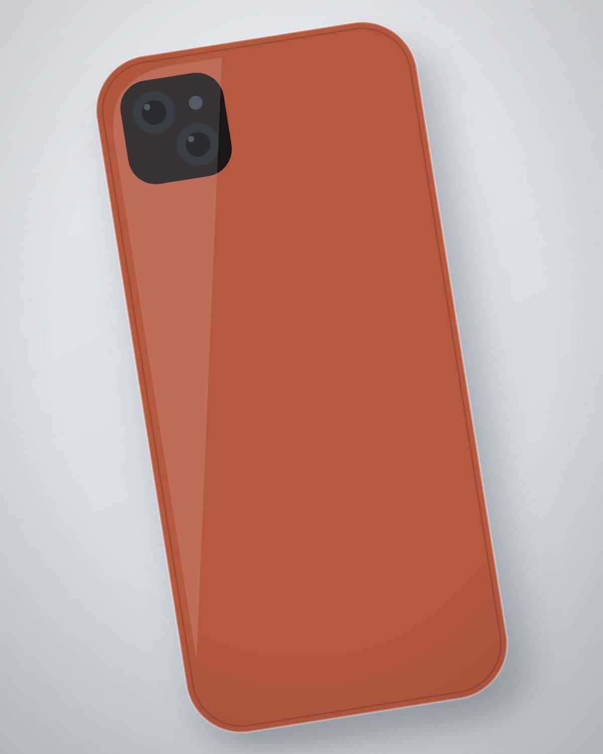 Naram Liquid Silicone Case in Clay for iPhone 18 — side profile