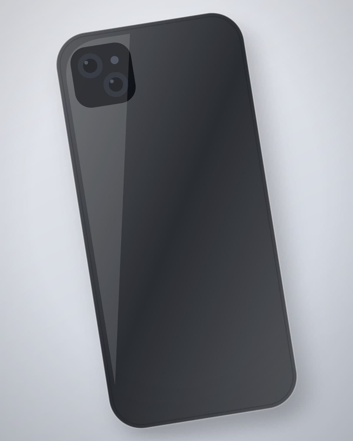 Shafaf Clear Case in Smoke for iPhone 14 — side profile