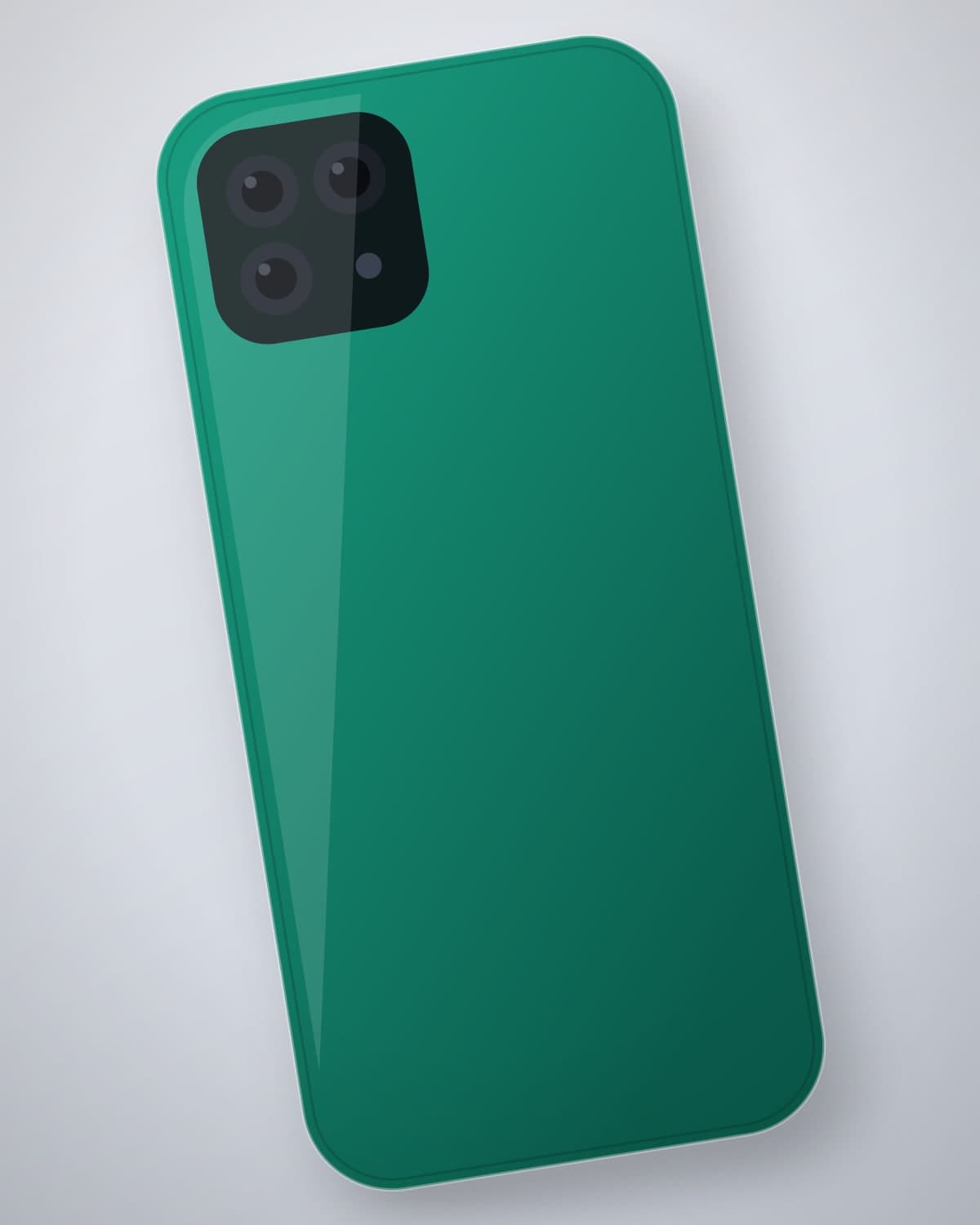 Aabgeena Tinted Case in Jade for iPhone 14 Pro Max — side profile