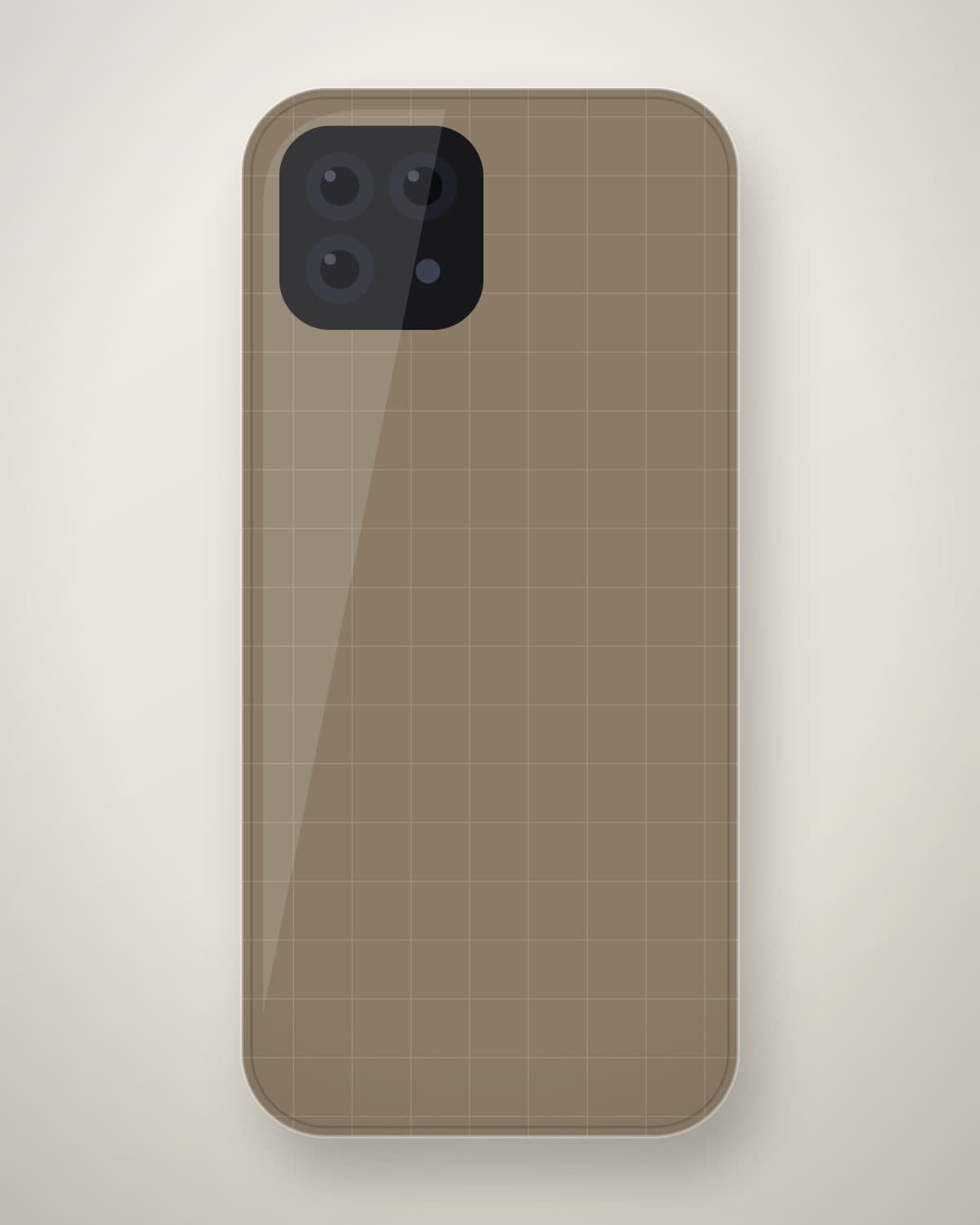 Nafees Saffiano Case in Taupe for iPhone 13 Pro Max