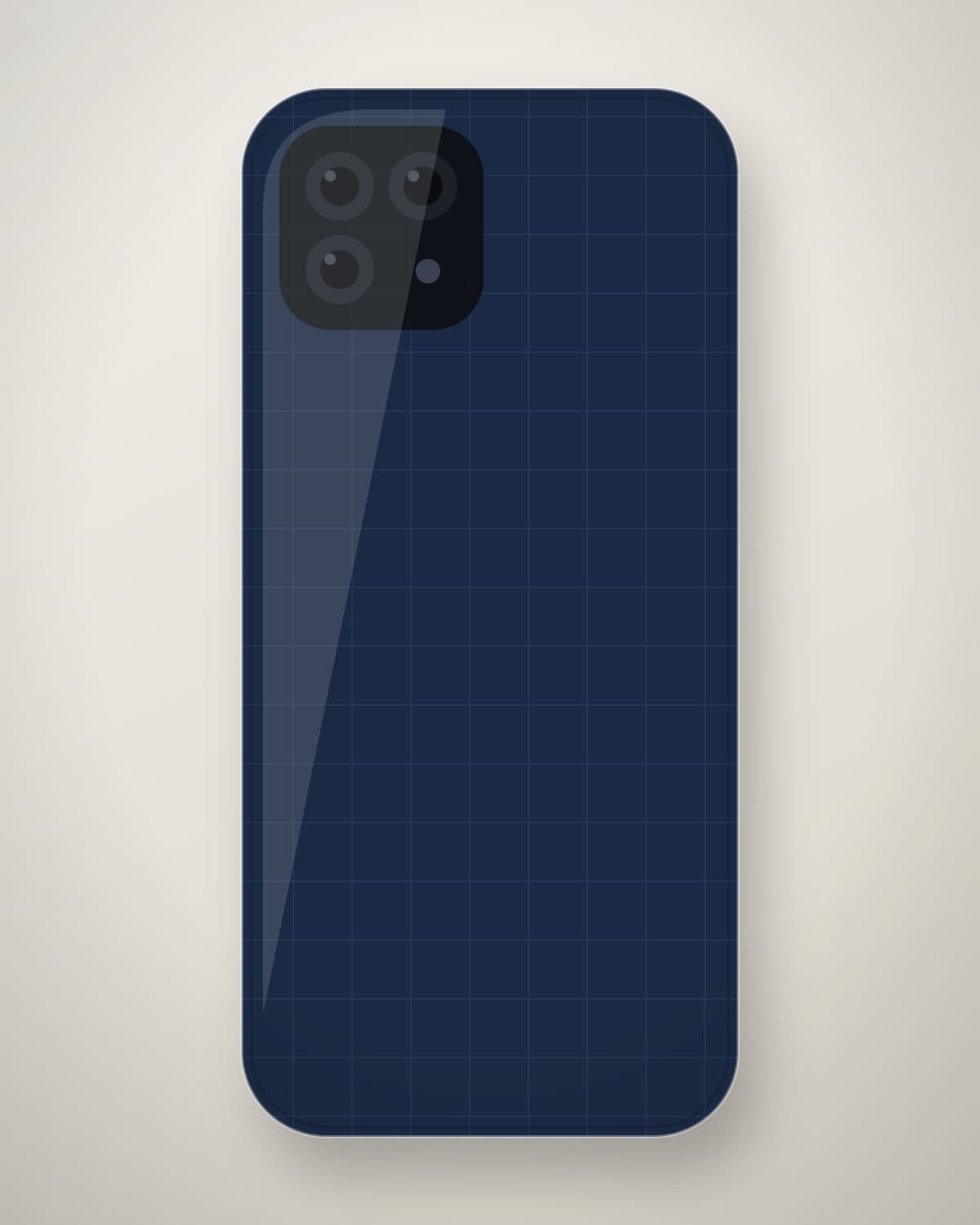 Nafees Saffiano Case in Navy for iPhone 17 Pro
